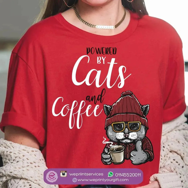 Half sleeve T-shirt - Cat - WE PRINT