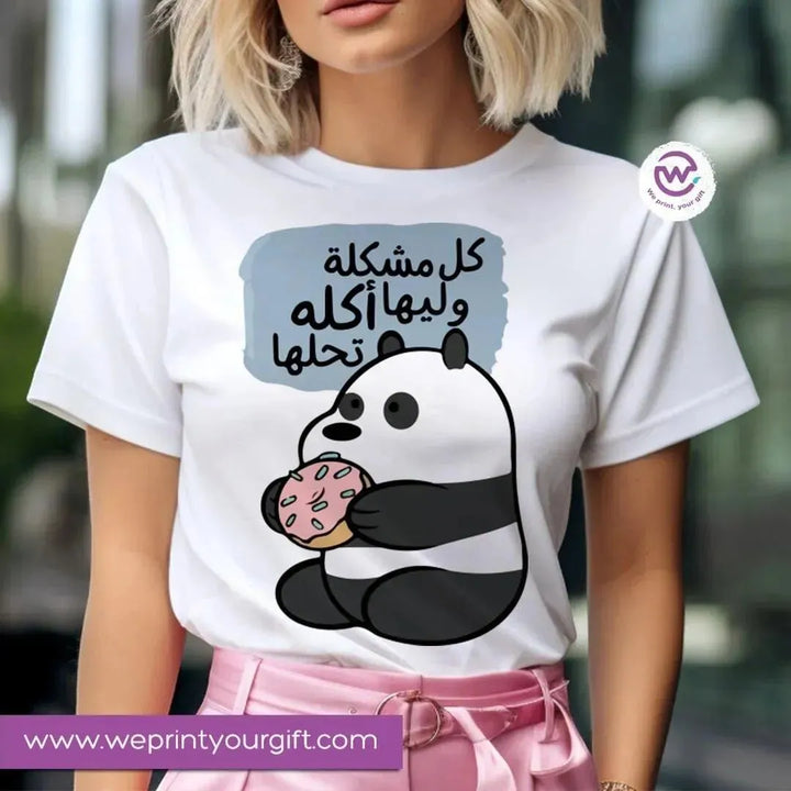 Half sleeve T-shirt -Comic-D - WE PRINT