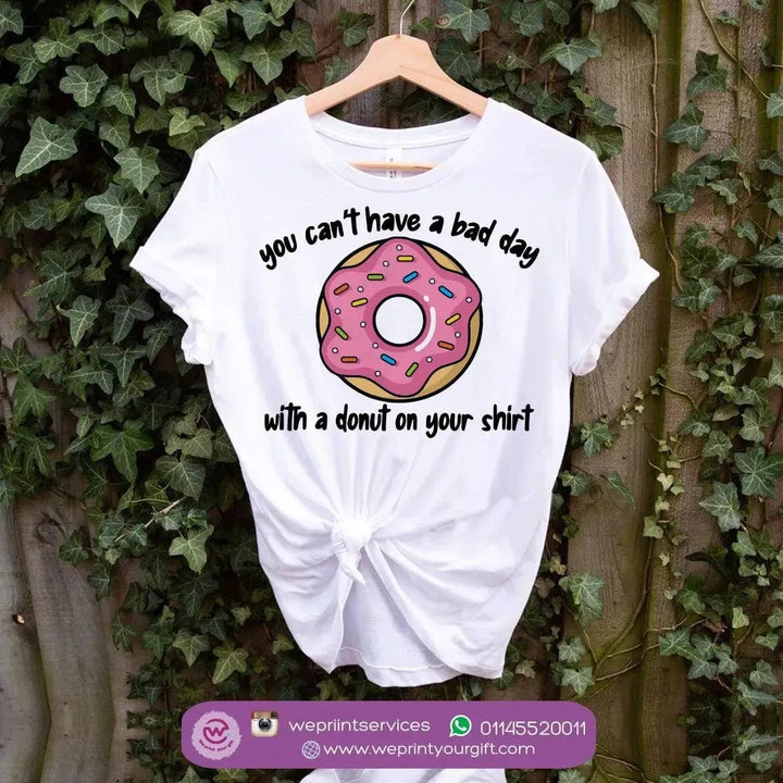 Half sleeve T-shirt- Donuts - WE PRINT