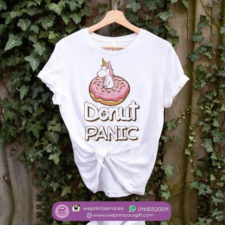 Half sleeve T-shirt- Donuts - WE PRINT