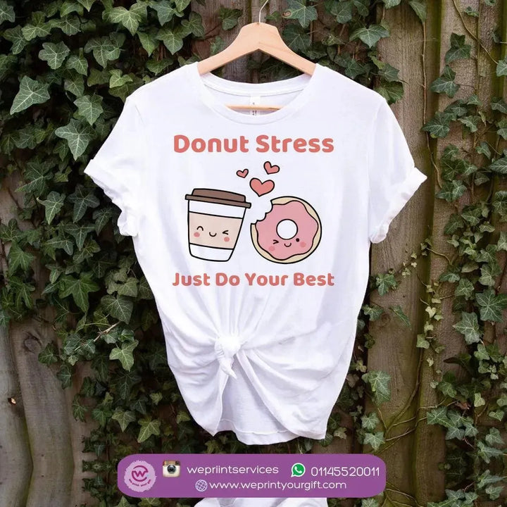 Half sleeve T-shirt- Donuts - WE PRINT