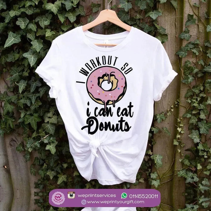 Half sleeve T-shirt- Donuts - WE PRINT