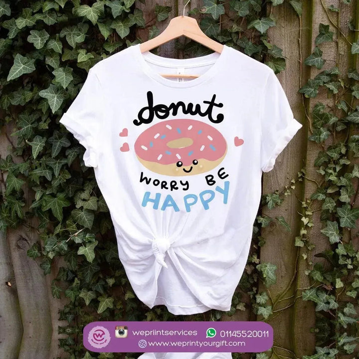 Half sleeve T-shirt- Donuts - WE PRINT