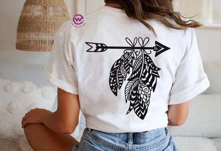 Half sleeve T-shirt -Dream Catcher-A - WE PRINT