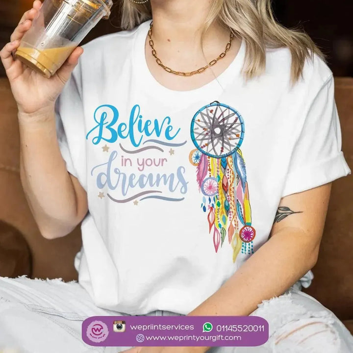 Half sleeve T-shirt- Dream Catcher - WE PRINT