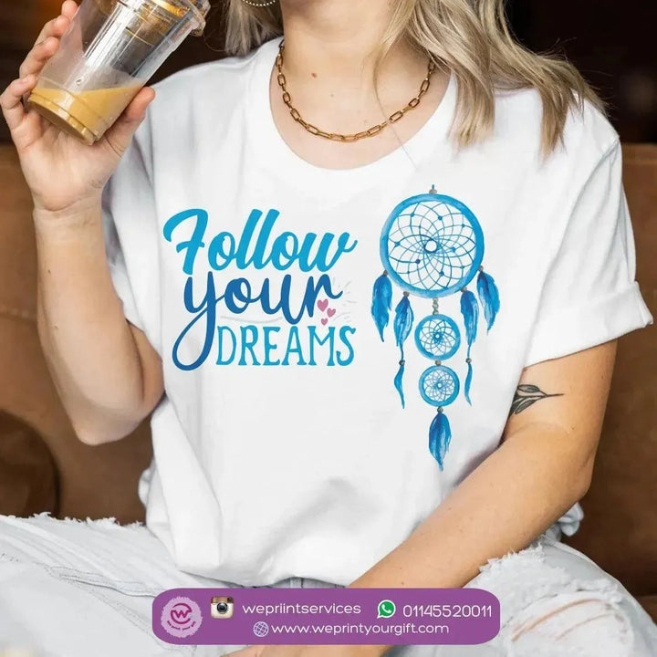 Half sleeve T-shirt- Dream Catcher - WE PRINT