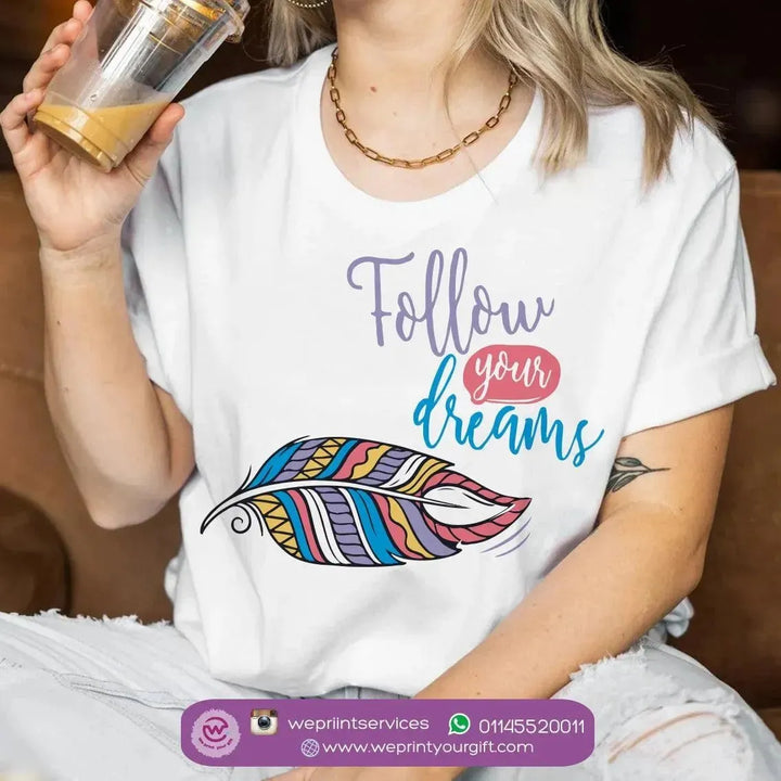 Half sleeve T-shirt- Dream Catcher - WE PRINT