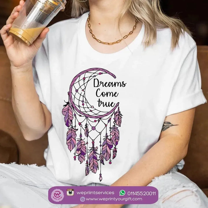 Half sleeve T-shirt- Dream Catcher - WE PRINT