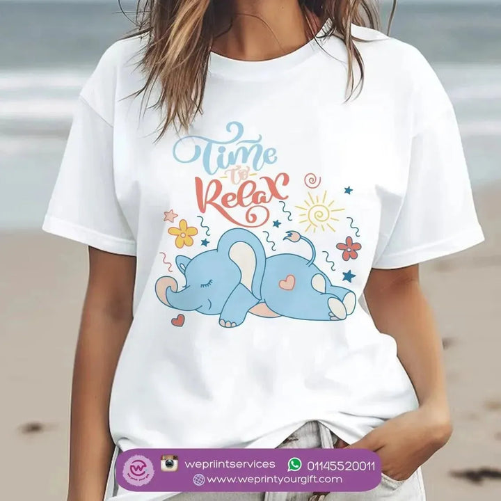 Half sleeve T-shirt- Elephant-A - WE PRINT