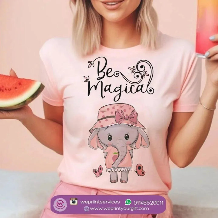 Half sleeve T-shirt- Elephant-A - WE PRINT