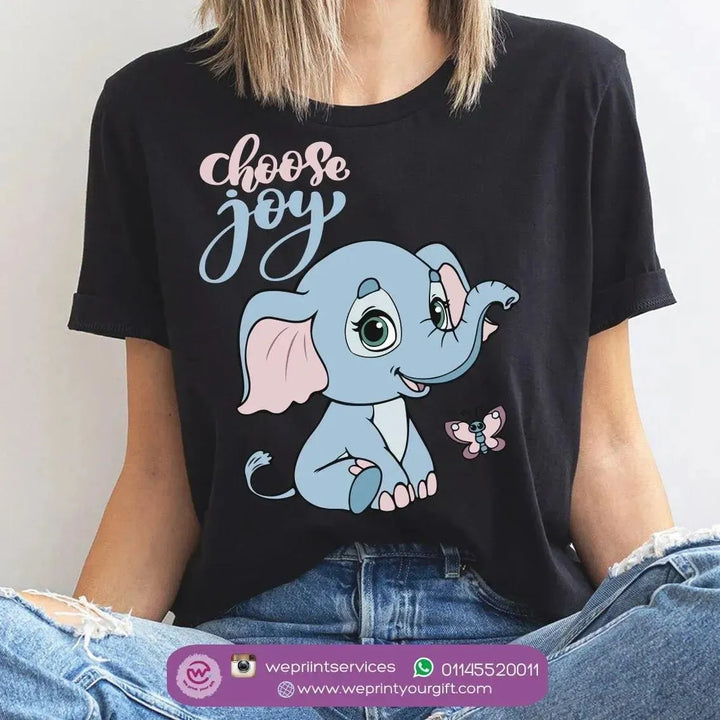 Half sleeve T-shirt- Elephant-A - WE PRINT