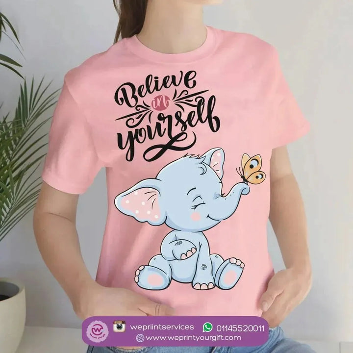 Half sleeve T-shirt- Elephant-A - WE PRINT