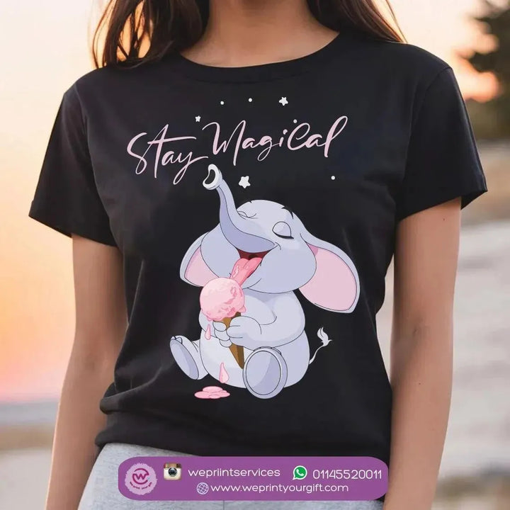 Half sleeve T-shirt- Elephant-A - WE PRINT