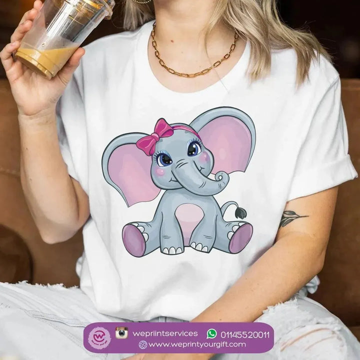 Half sleeve T-shirt- Elephant-B - WE PRINT