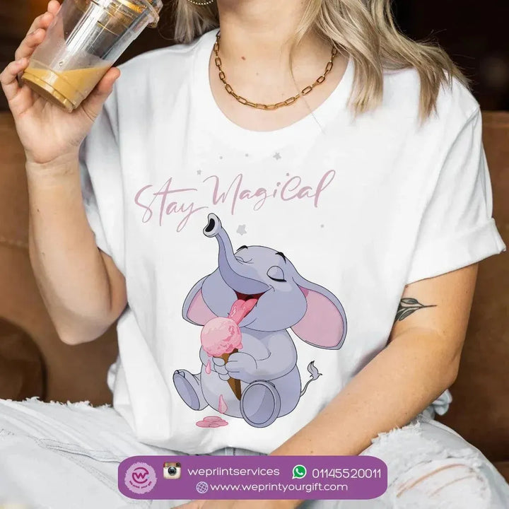 Half sleeve T-shirt- Elephant-B - WE PRINT