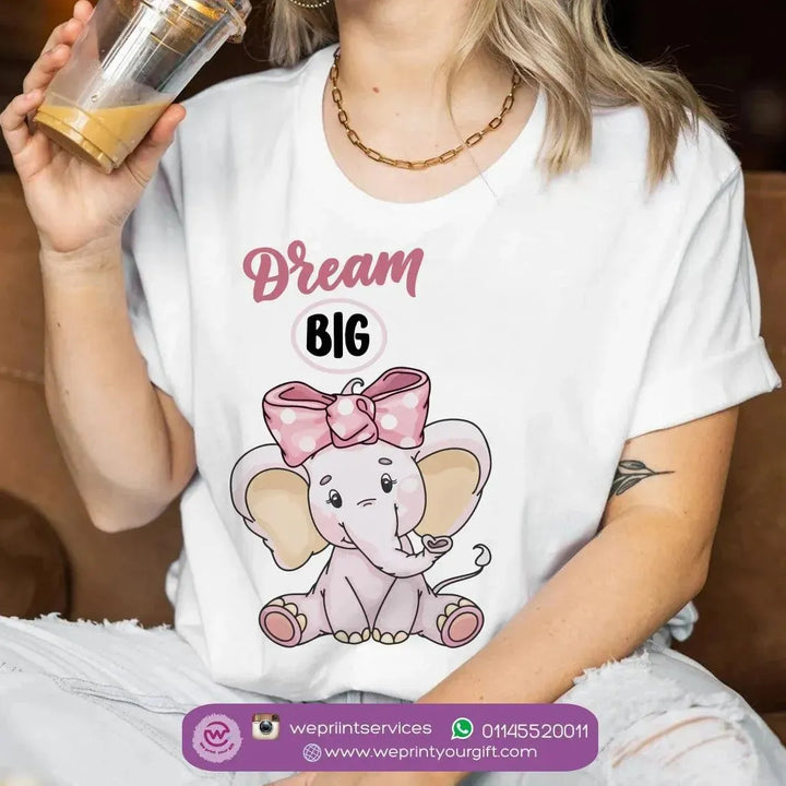 Half sleeve T-shirt- Elephant-B - WE PRINT