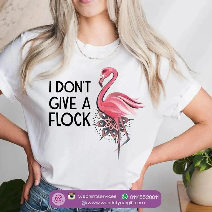 Half sleeve T-shirt - Flamingo - WE PRINT