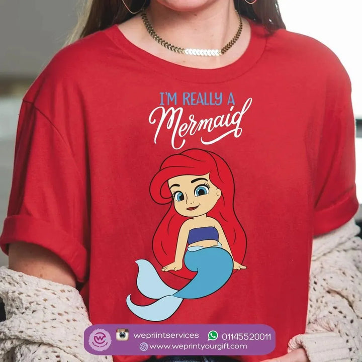 Half sleeve T-shirt- Mermaid - WE PRINT