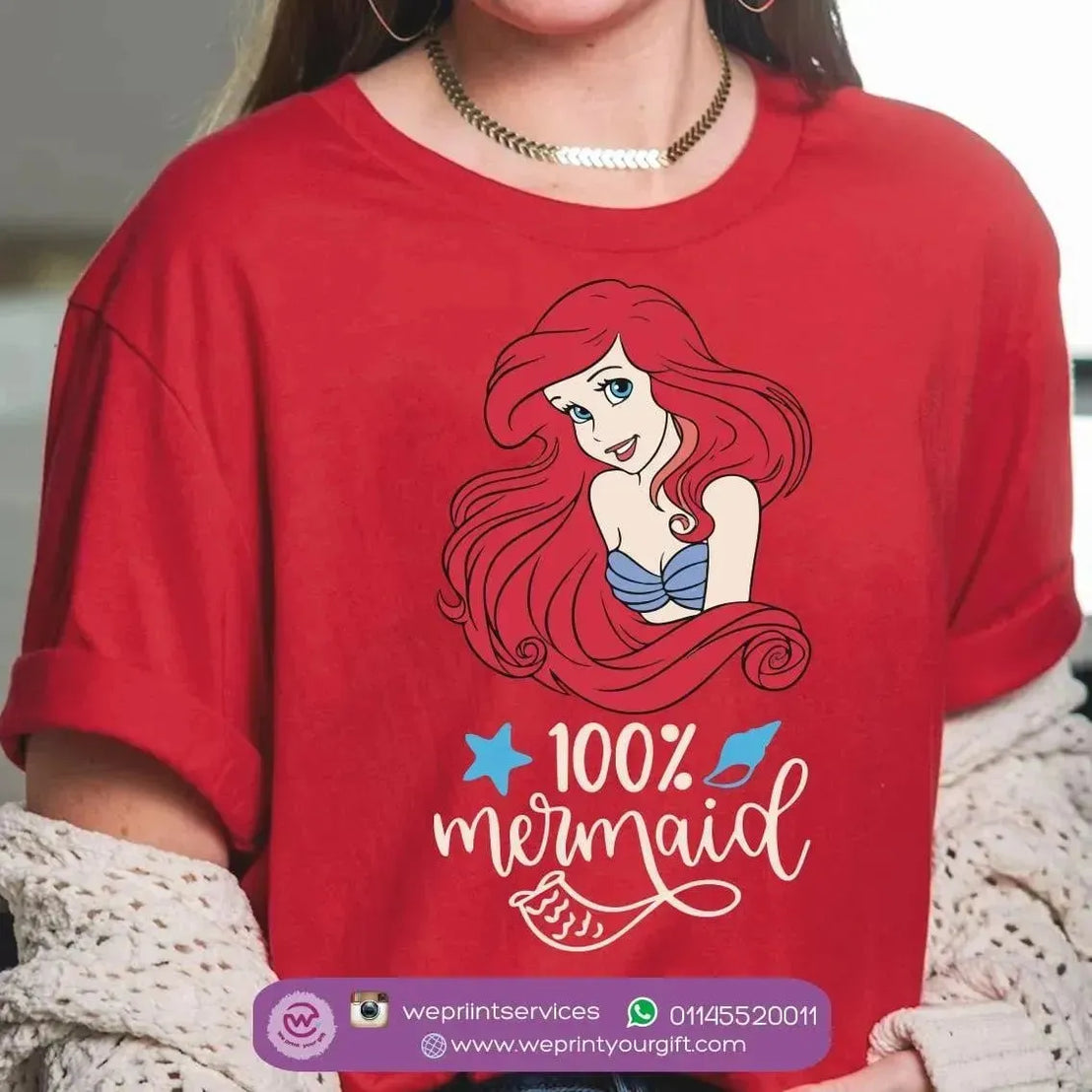 Half sleeve T-shirt- Mermaid - WE PRINT