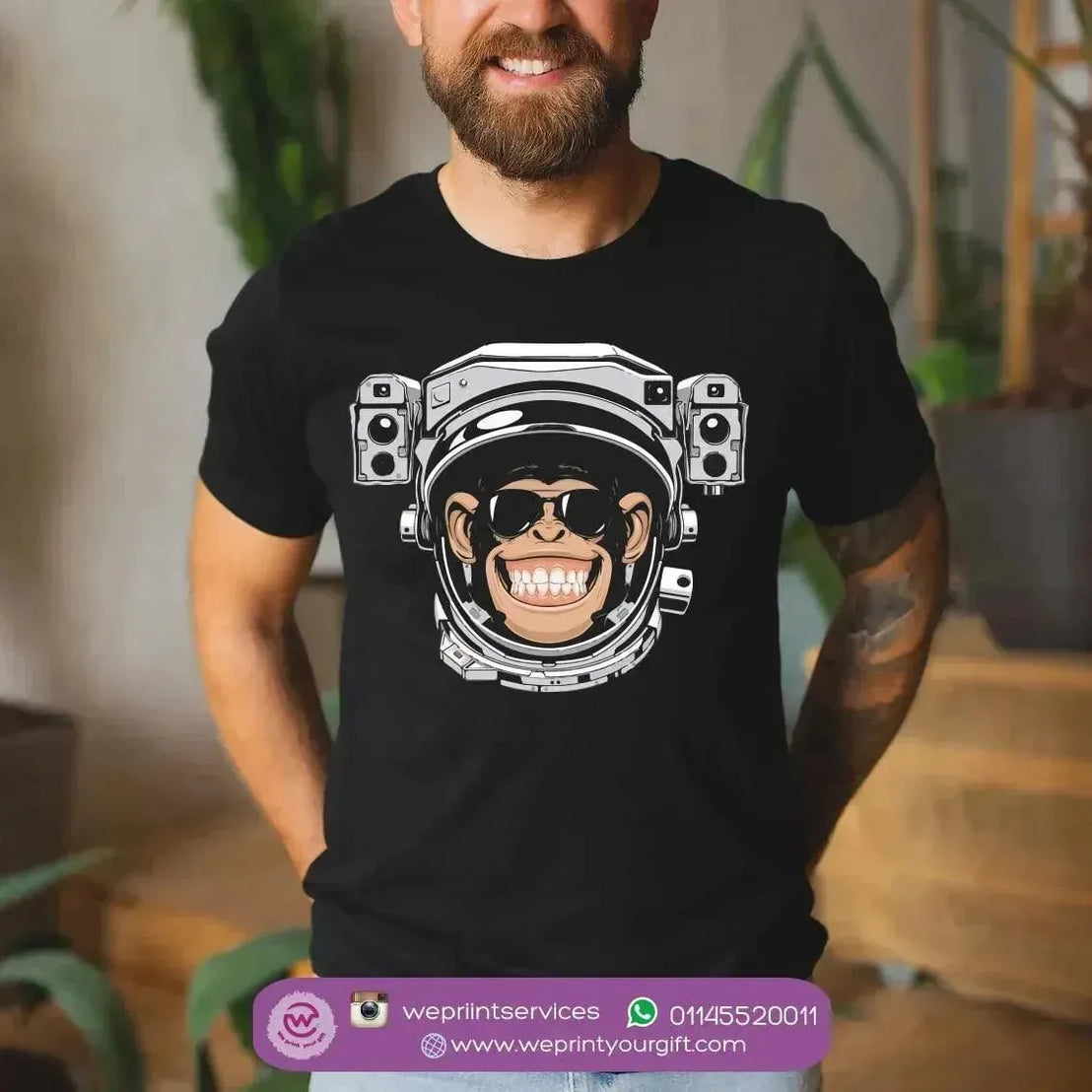 Half sleeve T-shirt- Space - WE PRINT