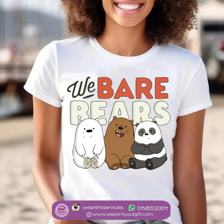 Half sleeve T-shirt- Three Bears - WE PRINT