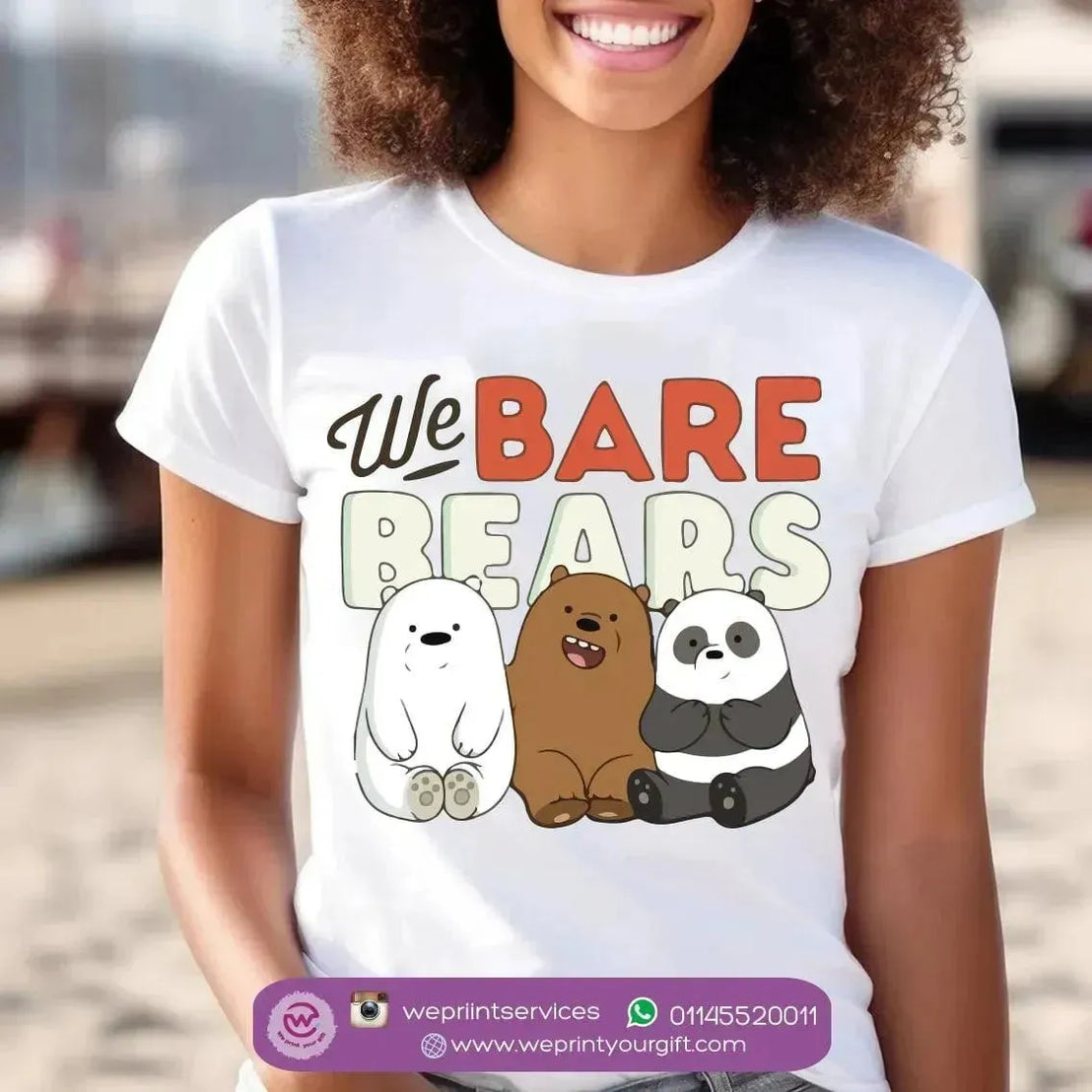 Half sleeve T-shirt- Three Bears - WE PRINT