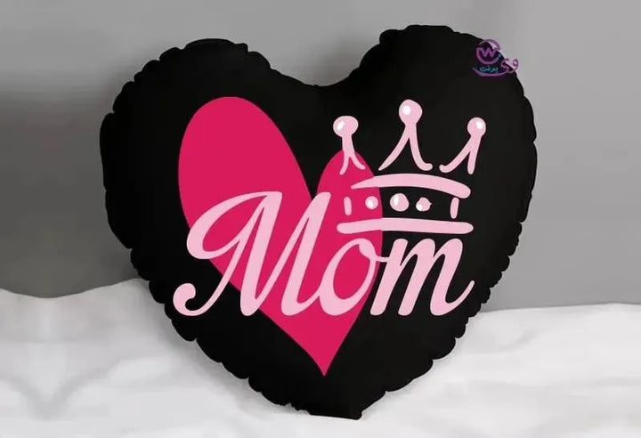 Heart Fabric Cushion -MOM - WE PRINT