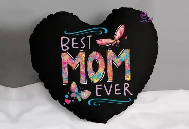 Heart Fabric Cushion -MOM - WE PRINT