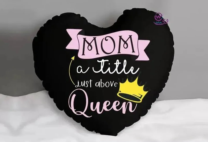 Heart Fabric Cushion -MOM - WE PRINT