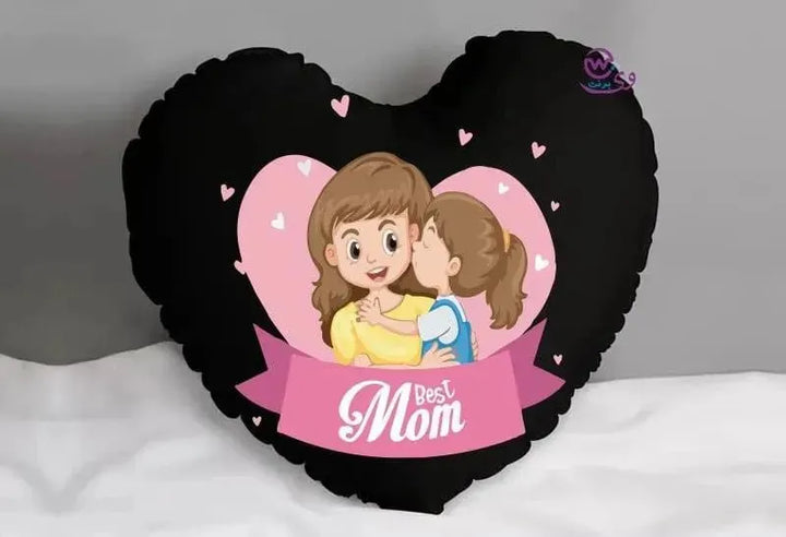 Heart Fabric Cushion -MOM - WE PRINT