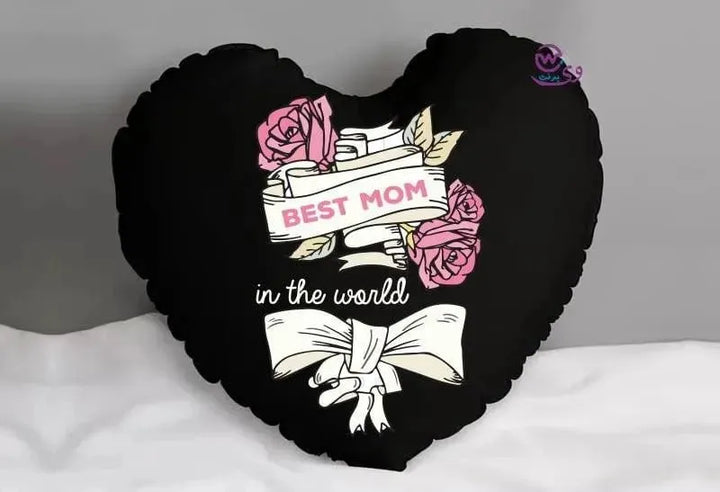 Heart Fabric Cushion -MOM - WE PRINT