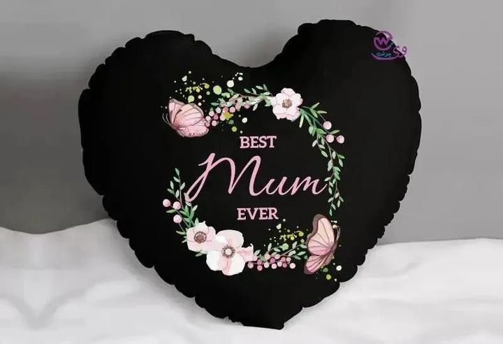 Heart Fabric Cushion -MOM - WE PRINT