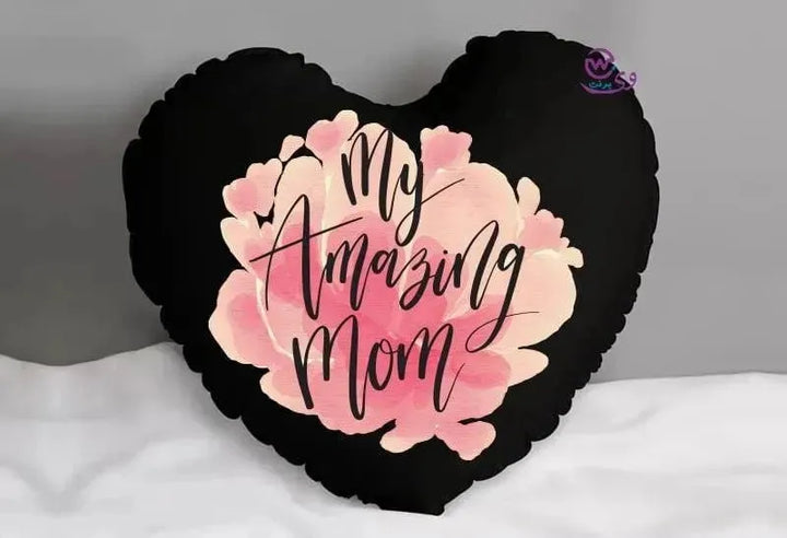 Heart Fabric Cushion -MOM - WE PRINT