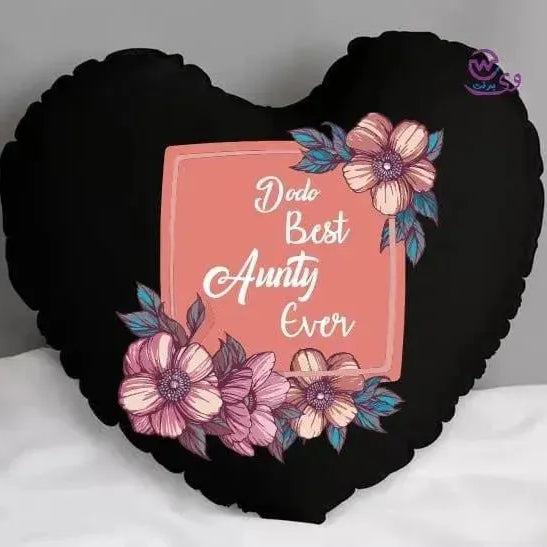 Heart Fabric Cushion -MOM - WE PRINT