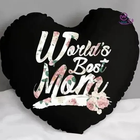 Heart Fabric Cushion -MOM - WE PRINT