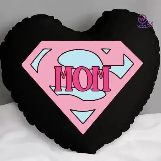 Heart Fabric Cushion -MOM - WE PRINT