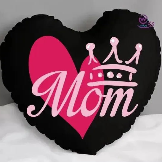 Heart Fabric Cushion -MOM - WE PRINT