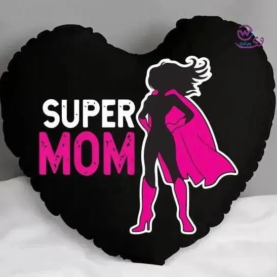 Heart Fabric Cushion -MOM - WE PRINT