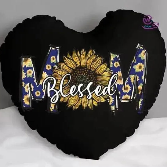 Heart Fabric Cushion -MOM - WE PRINT