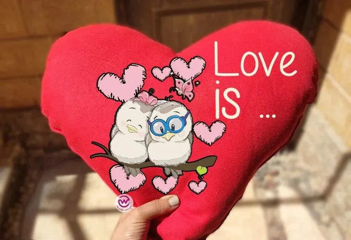 Heart Fabric Cushion - Valentine's Day 2 - WE PRINT