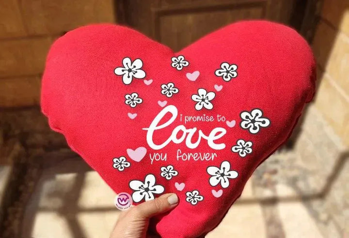 Heart Fabric Cushion - Valentine's Day 2 - WE PRINT