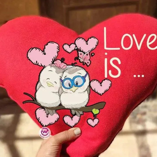 Heart Fabric Cushion - Valentine's Day 2 - WE PRINT