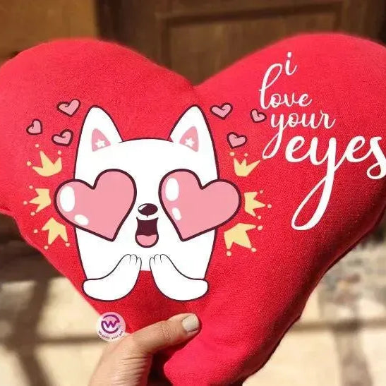 Heart Fabric Cushion - Valentine's Day 2 - WE PRINT