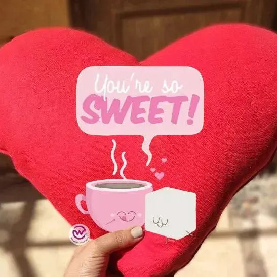 Heart Fabric Cushion - Valentine's Day 2 - WE PRINT