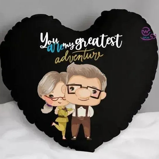 Heart Fabric Cushion - Valentine's Day- lOVE IS.. - WE PRINT