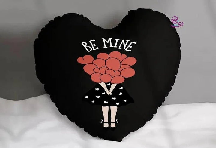 Heart Fabric Cushion - Valentine's Day- lOVE IS.. - WE PRINT