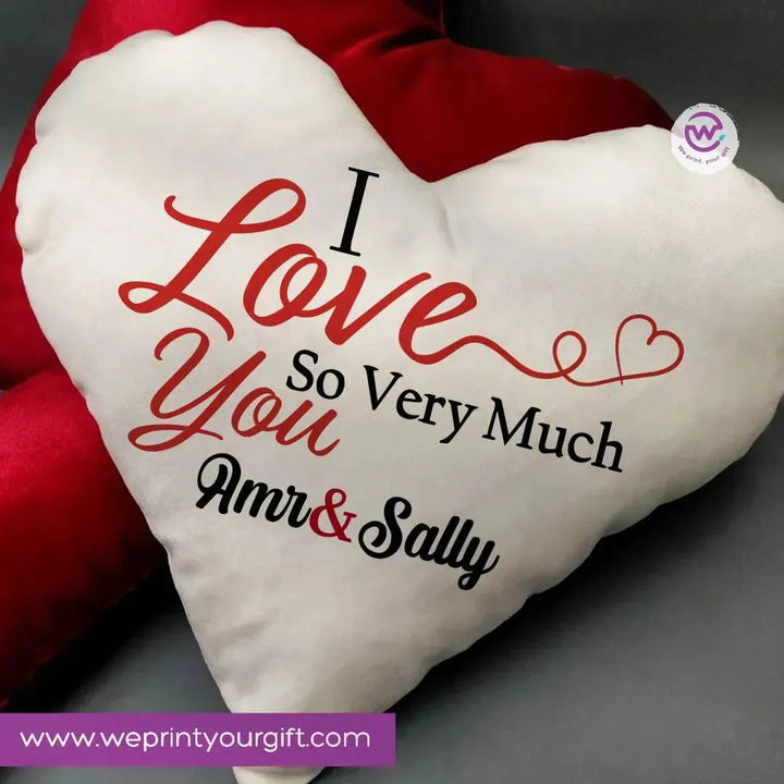 Heart Fabric Cushion - Valentine's Day - WE PRINT