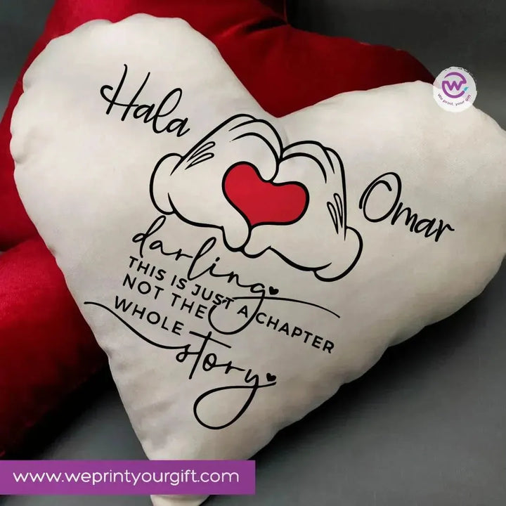 Heart Fabric Cushion - Valentine's Day - WE PRINT