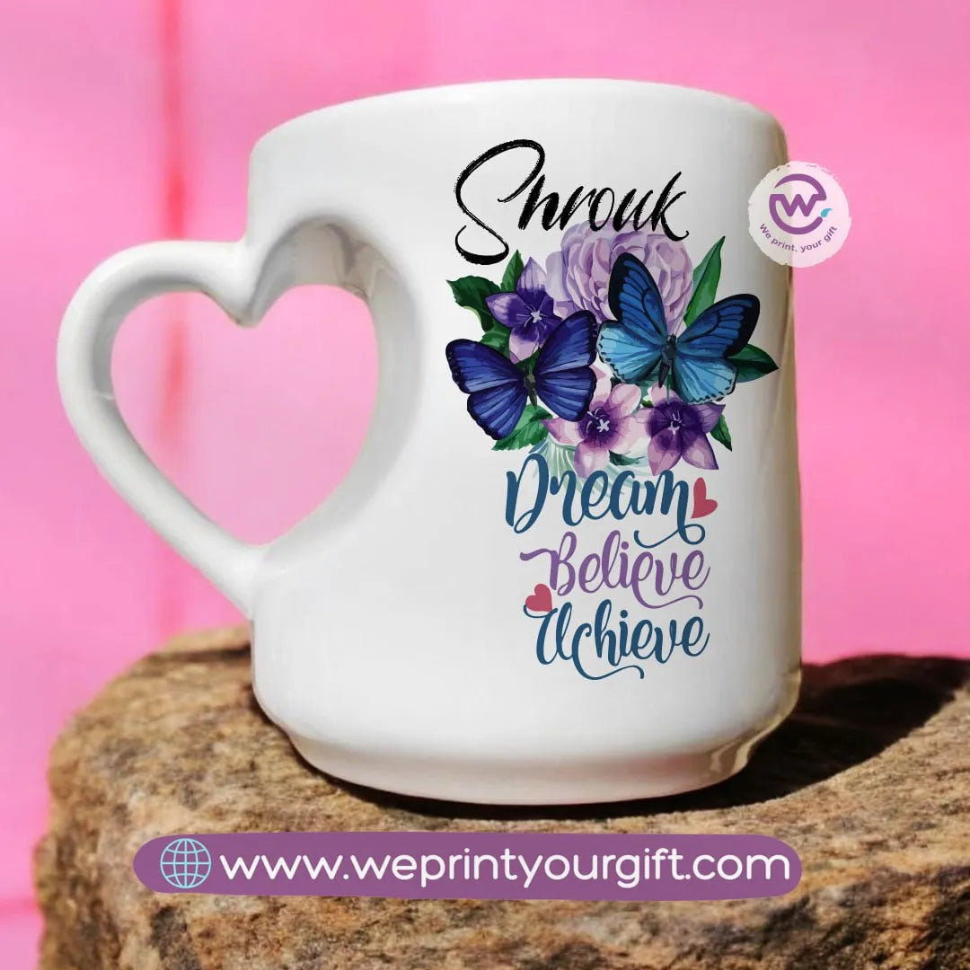 Heart Handle Mug- Arabic Quotes - WE PRINT