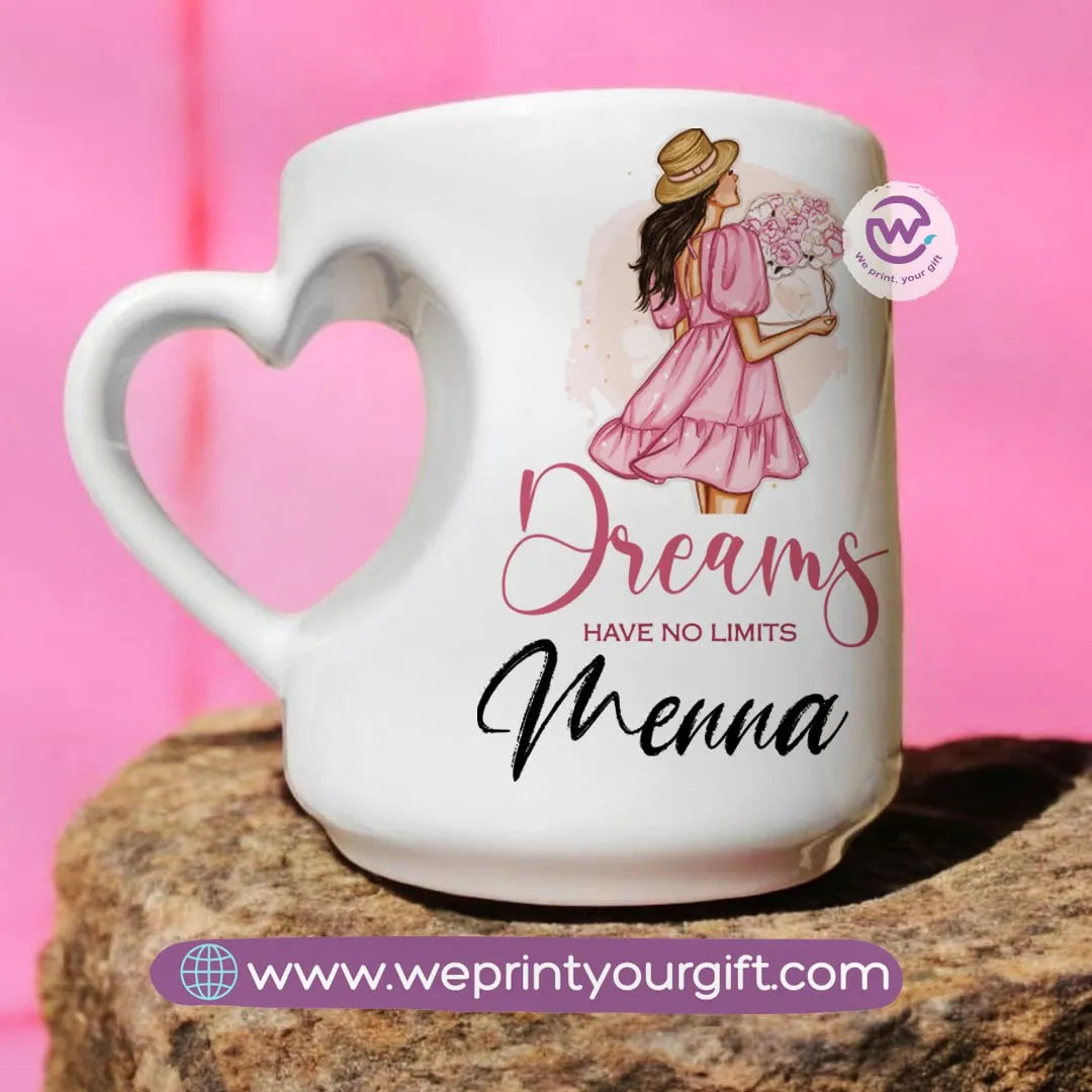 Heart Handle Mug- Arabic Quotes - WE PRINT